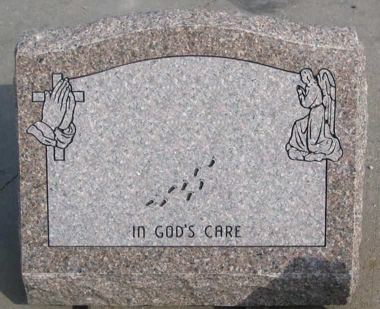 Sample Angle Cross Praying Hands Design